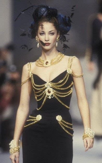 90s chanel chain dress